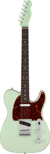 Fender American Ultra Luxe Telecaster RW Guitarra Eléctrica Transparent Surf Green 1