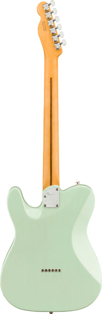 Fender American Ultra Luxe Telecaster RW Guitarra Eléctrica Transparent Surf Green 2