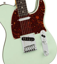 Fender American Ultra Luxe Telecaster RW Guitarra Eléctrica Transparent Surf Green 4