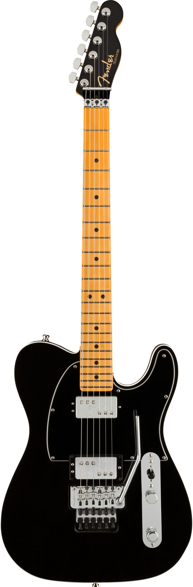 Fender American Ultra Luxe Telecaster HH FR MN Guitarra Eléctrica Mystic Black 1