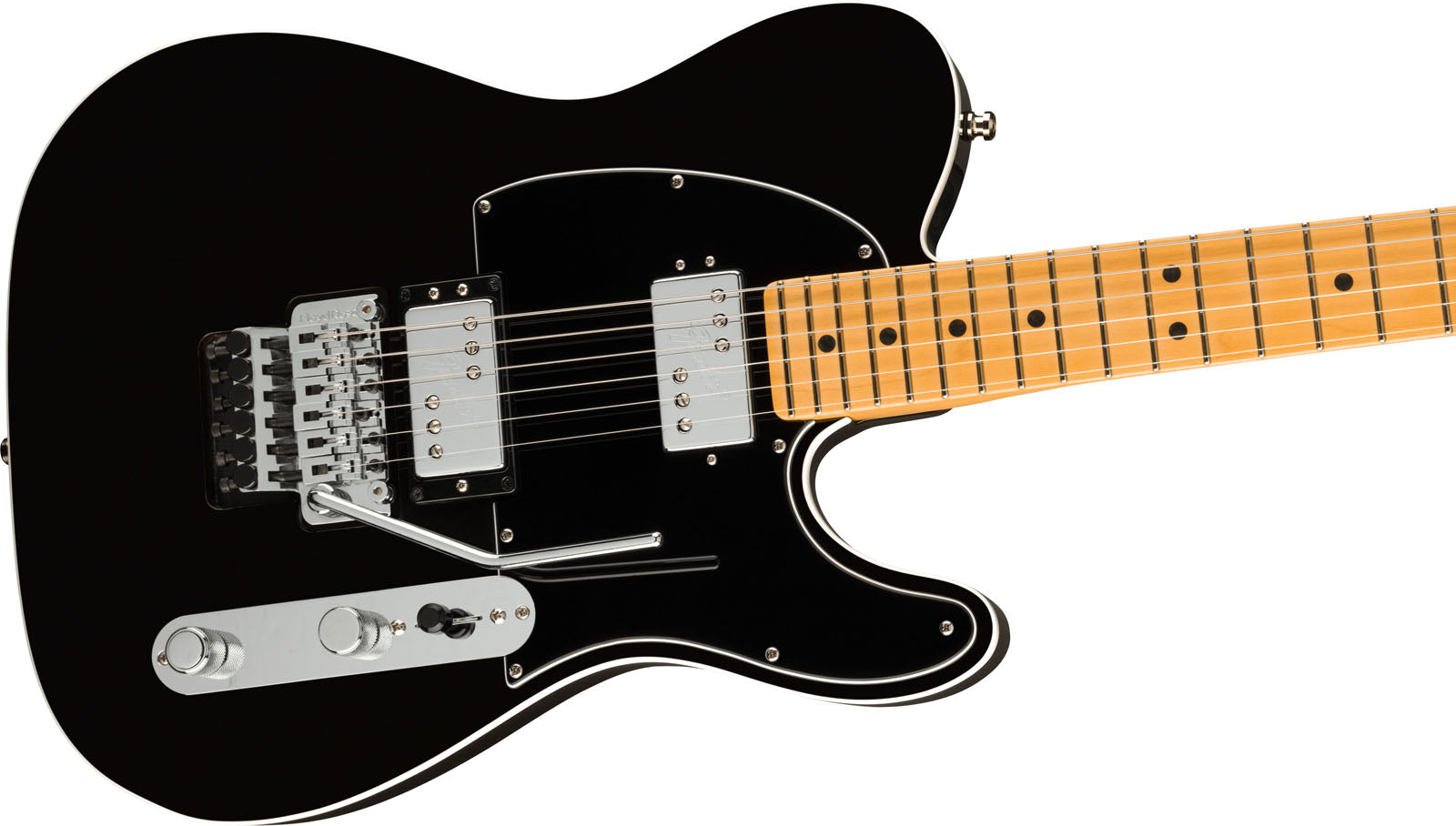 Fender American Ultra Luxe Telecaster HH FR MN Guitarra Eléctrica Mystic Black 3