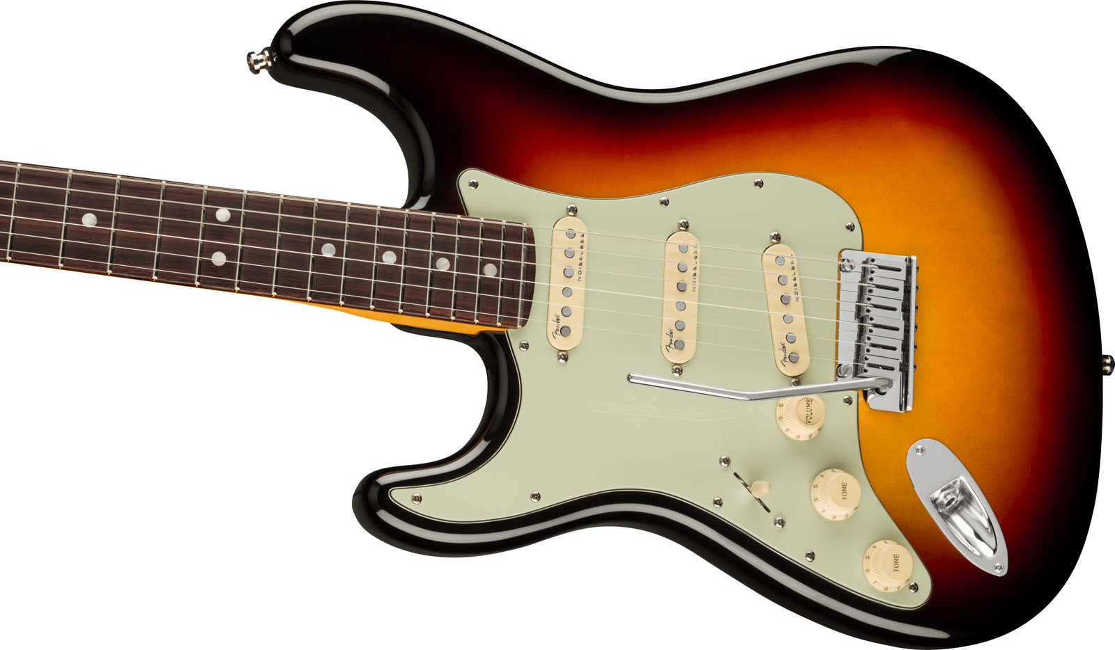 Fender American Ultra Stratocaster LH RW Guitarra Eléctrica para Zurdos Ultra Burst 3