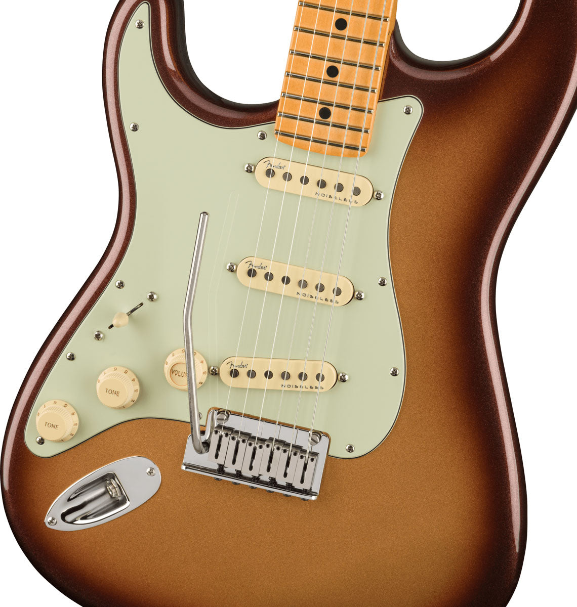 Fender American Ultra Stratocaster LH MN Guitarra Eléctrica para Zurdos Mocha Burst 4