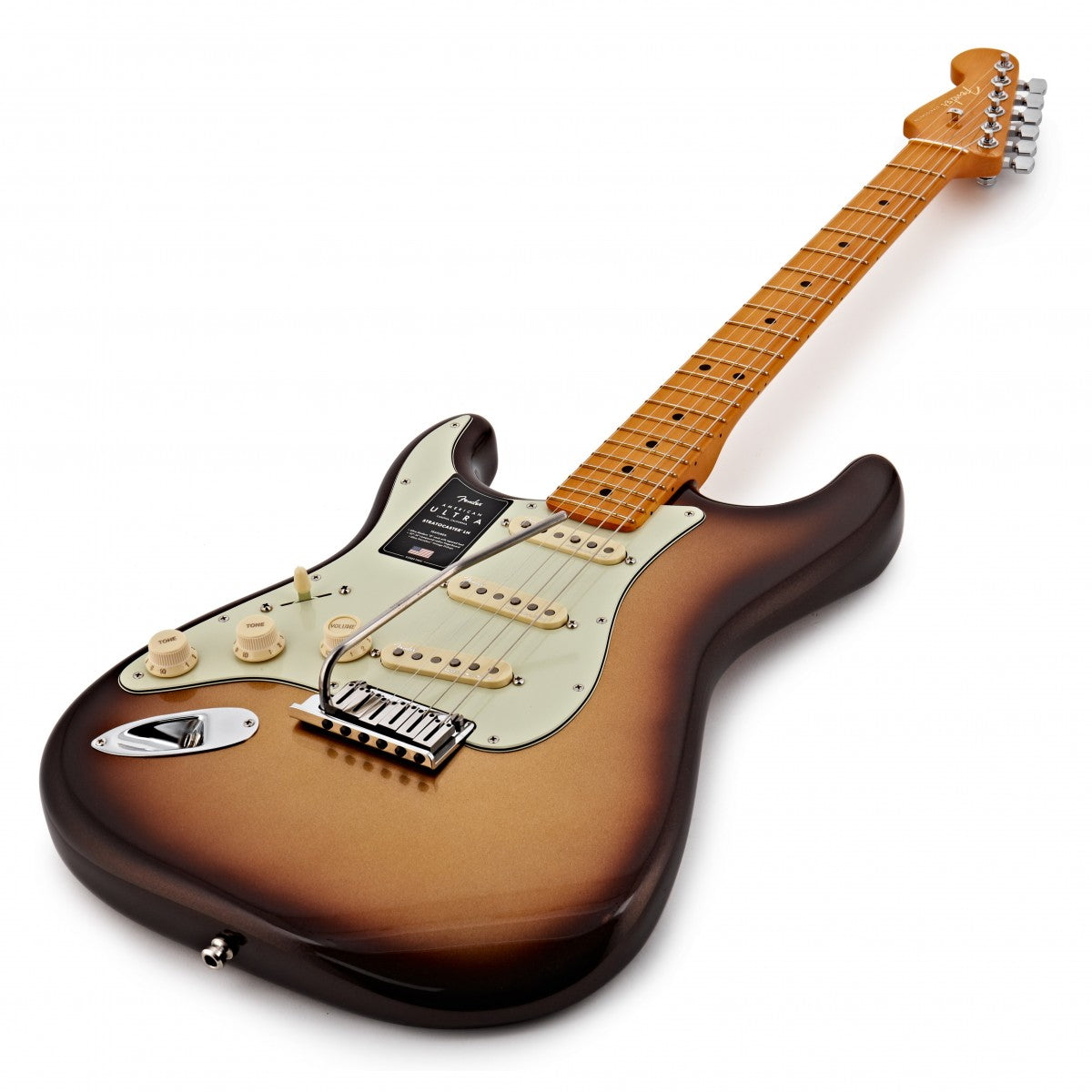 Fender American Ultra Stratocaster LH MN Guitarra Eléctrica para Zurdos Mocha Burst 9