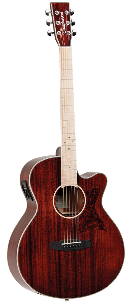 Tanglewood TW4 BLB Guitarra Electroacústica Superfolk Barossa Red 1