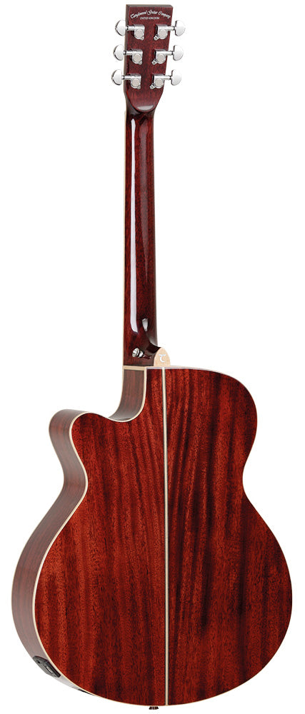 Tanglewood TW4 BLB Guitarra Electroacústica Superfolk Barossa Red 2