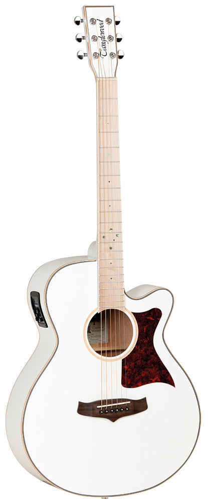 Tanglewood TW4 BLW Guitarra Electroacústica Superfolk withsunday White 1