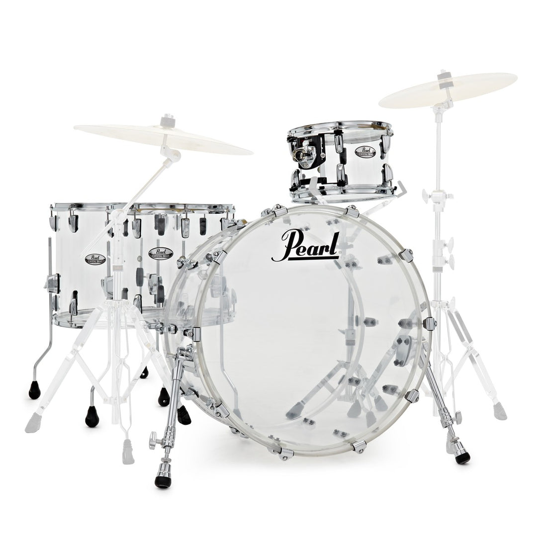 Pearl CRB524P C730 Crystal Beat Batería Acústica Ultra Clear 1