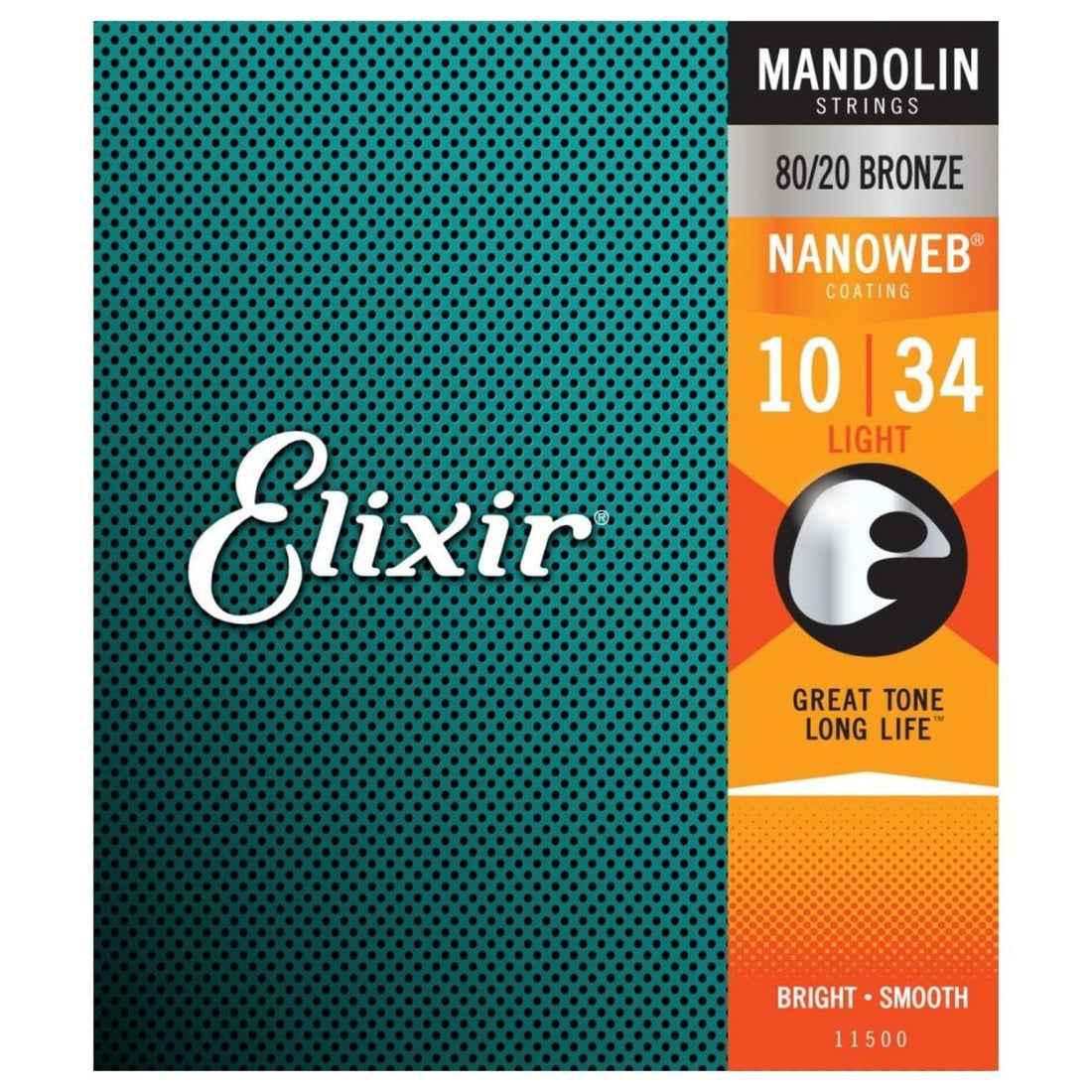 Elixir 11500 Nanoweb Light Juego Cuerdas Mandolina 010-034 1