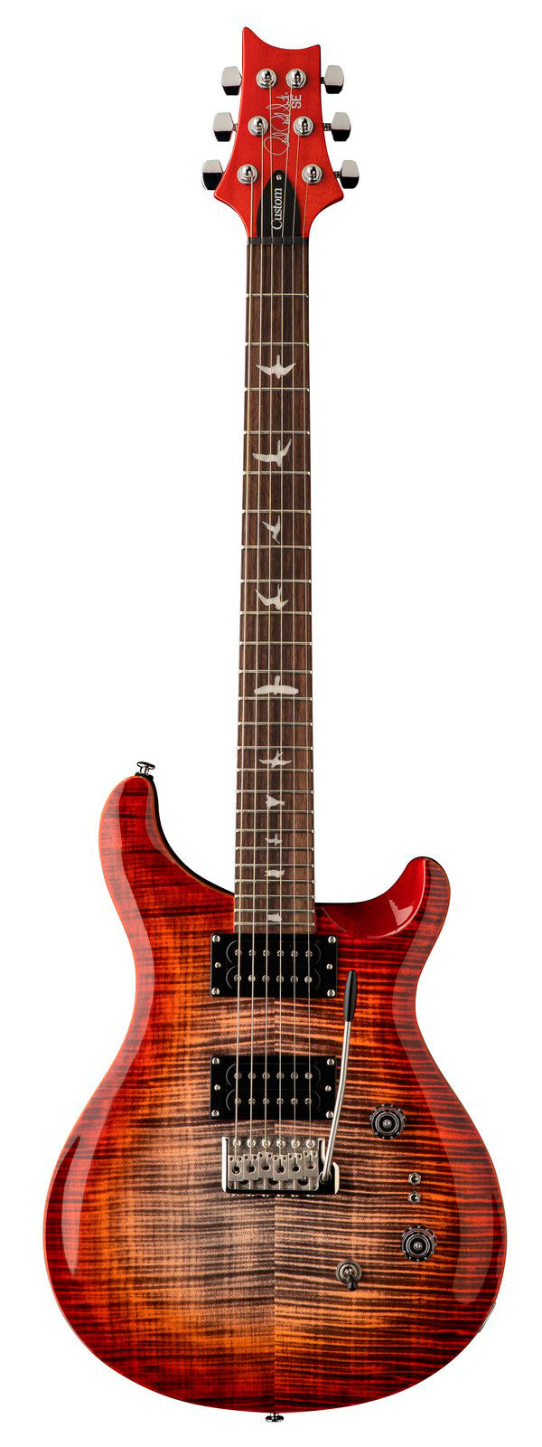 PRS SE Custom 24-08 CCB Guitarra Eléctrica Charcoal Cherry Burst 1