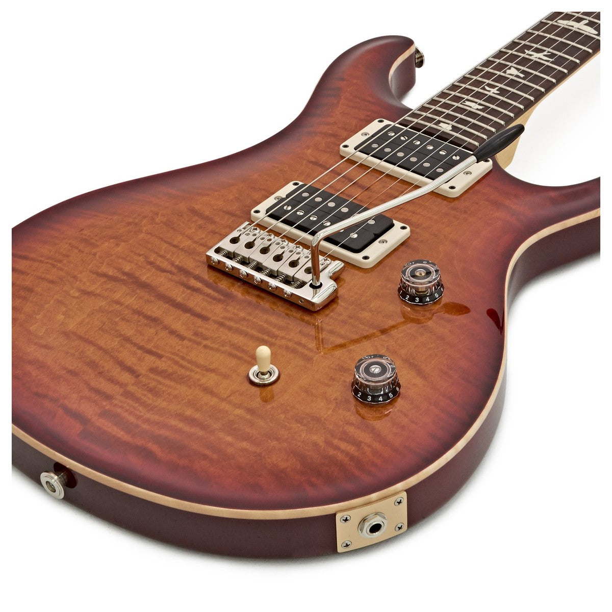 PRS CE24 DCB Guitarra Eléctrica Dark Cherry Sunburst 5