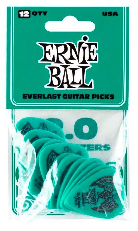 Ernie Ball 9196 Everlast Bolsa de 12 Púas 2mm Turquesa 2