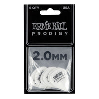 Ernie Ball 9202 Bolsa de 6 Púas Prodigy 2mm Blancas 2