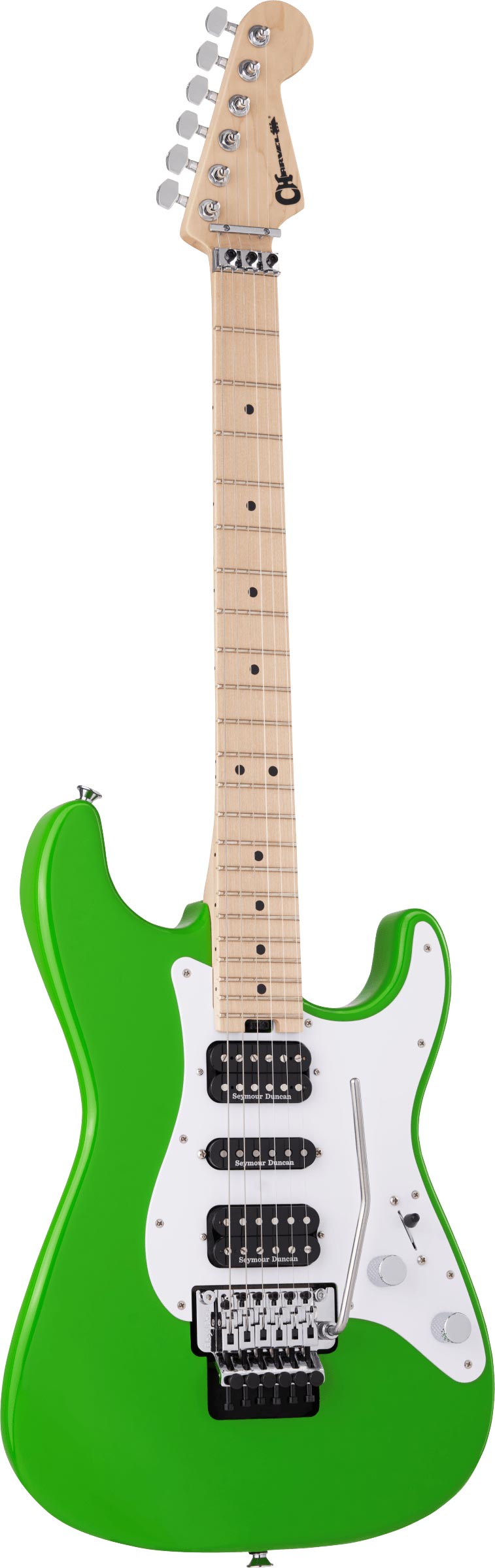 Charvel Pro-Mod So-Cal Style 1 HSH FR MN Guitarra Eléctrica Slime Green 2