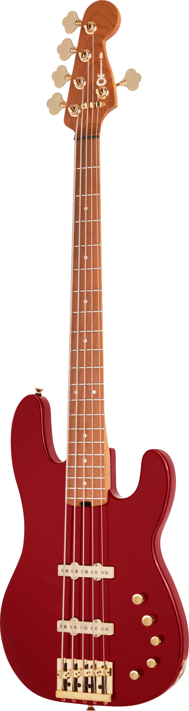 Charvel Pro-Mod San Dimas Bass JJ V CMN Bajo Eléctrico 5 Cuerdas Candy Apple Red 3