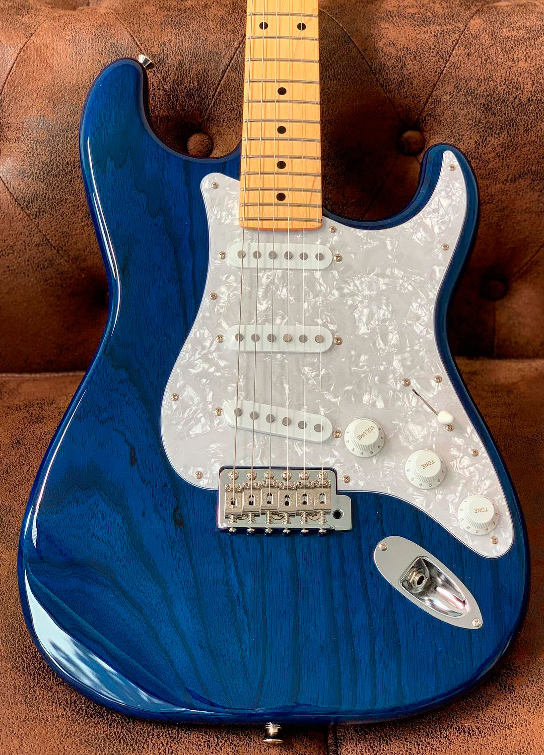 Tokai AST118 IB MN Goldstar Guitarra Eléctrica Indigo Blue 1