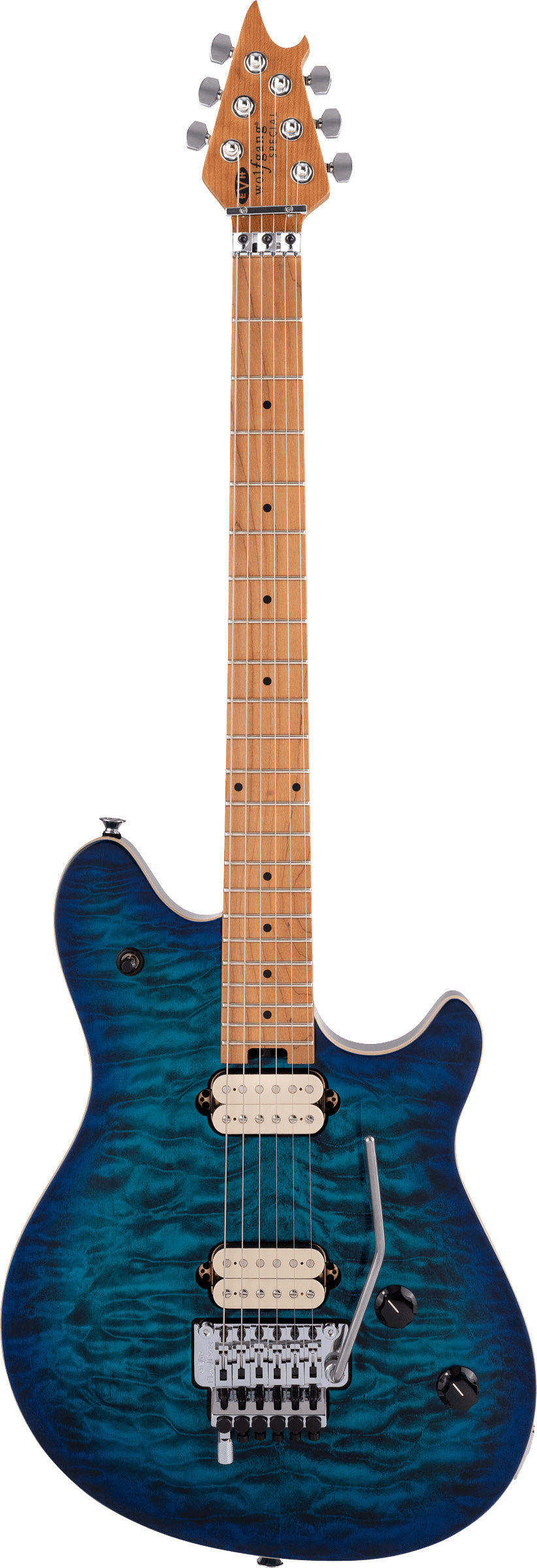 EVH Wolfgang Special QM Baked MN Guitarra Eléctrica Chlorine Burst 1