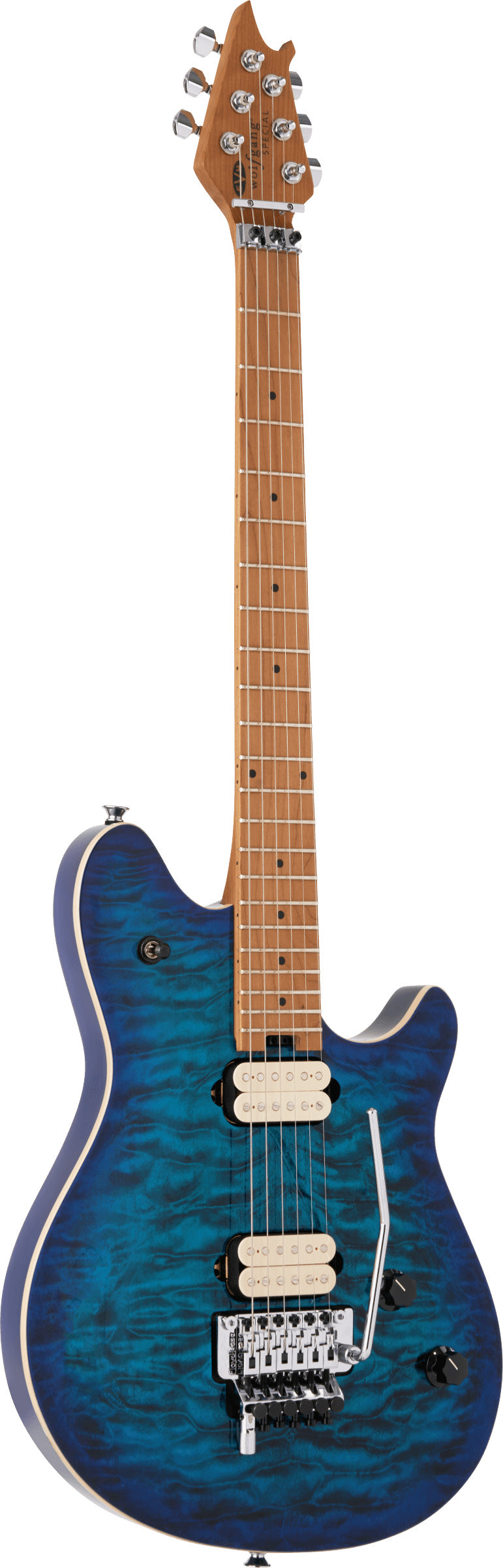 EVH Wolfgang Special QM Baked MN Guitarra Eléctrica Chlorine Burst 2