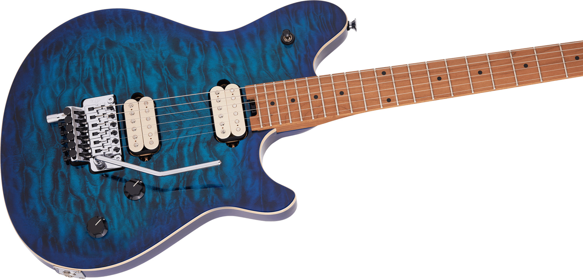 EVH Wolfgang Special QM Baked MN Guitarra Eléctrica Chlorine Burst 5