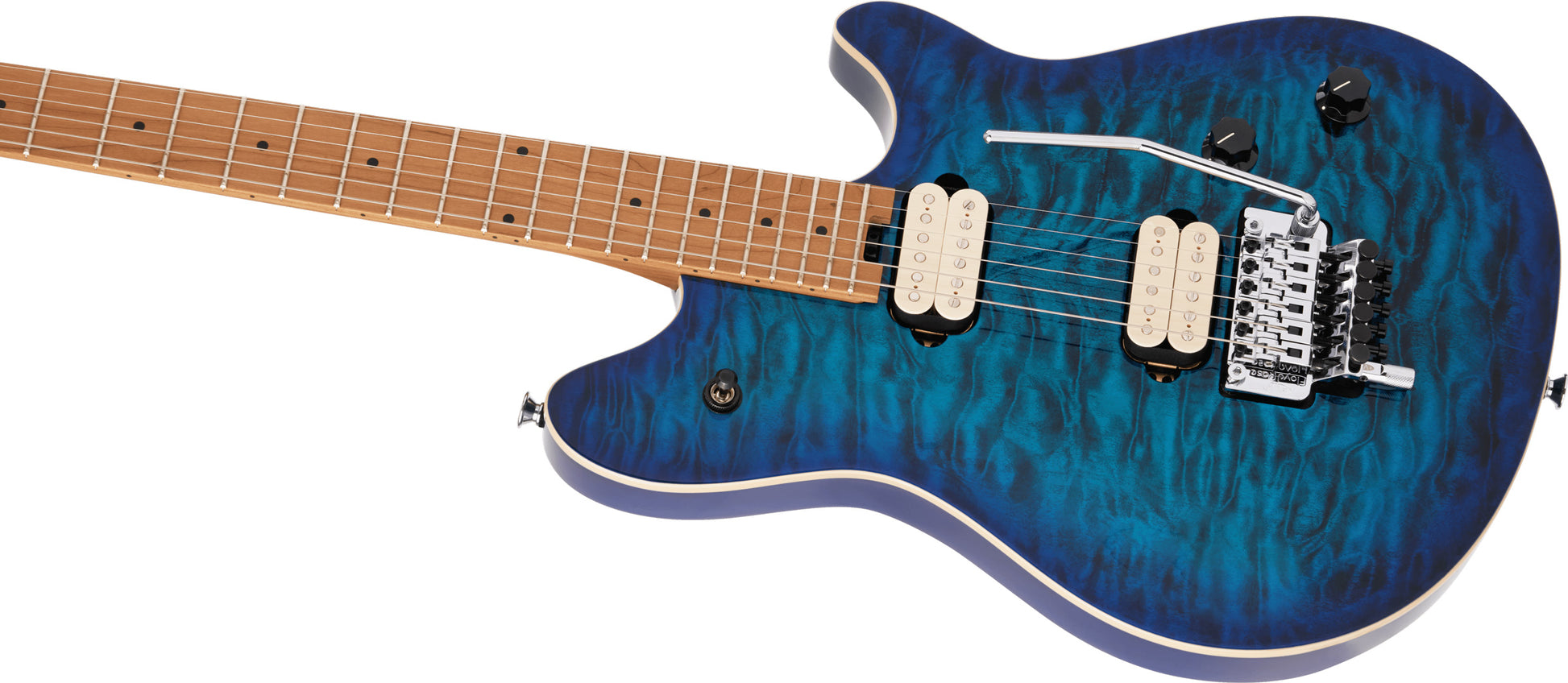 EVH Wolfgang Special QM Baked MN Guitarra Eléctrica Chlorine Burst 6