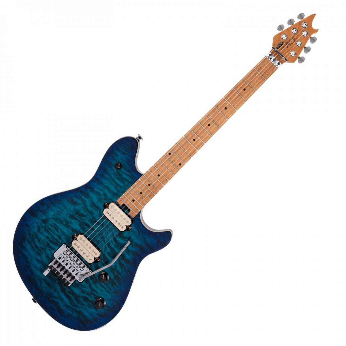 EVH Wolfgang Special QM Baked MN Guitarra Eléctrica Chlorine Burst 9