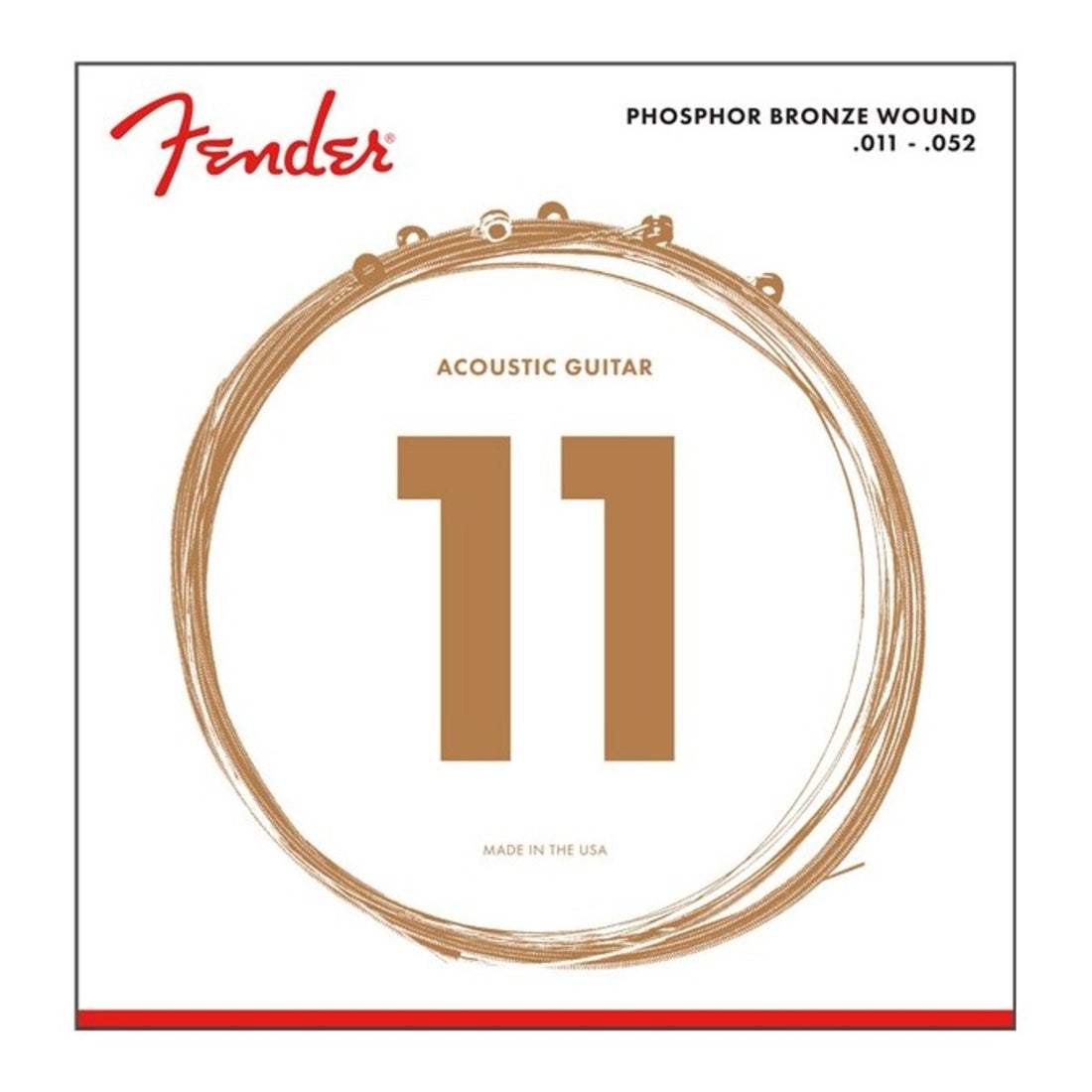 Fender 0730060405 60CL Phosphor Bronze Juego Cuerdas Acústica 011-052 1