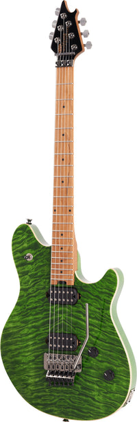 EVH Wolfgang Standard QM BKD MN Guitarra Eléctrica Transparent Green 3