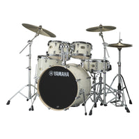 Yamaha SBP2F5 CLW HW780 Stage Custom Birch Batería Acústica con Herrajes Classic White 2