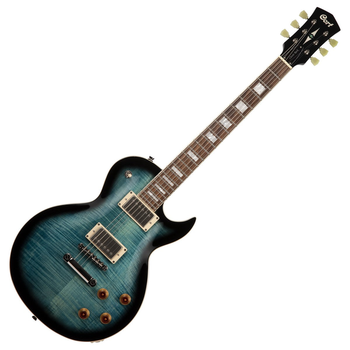 Cort CR250 DBB Guitarra Eléctrica Dark Blue Burst 8