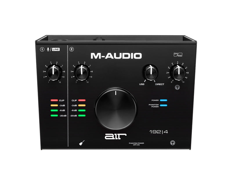 M Audio AIR 192 4S Pro Vocal Studio Pro Pack Grabación Interfaz de Audio 6