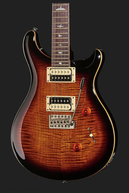 PRS SE Custom 24 BGS Guitarra Eléctrica Black Gold Sunburst 14