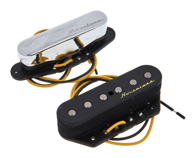 Fender 0992116000 Vintage Noiseless Telecaster Pickups Set Pastillas Guitarra 2