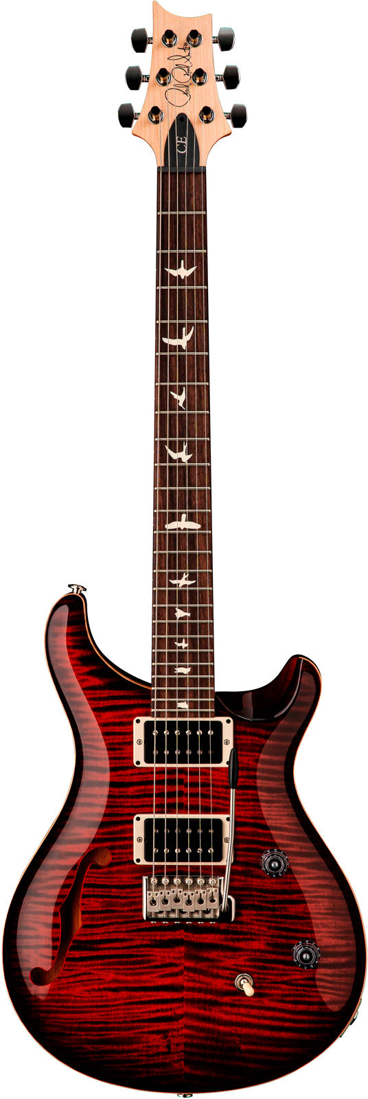 PRS CE24 Semihollow FRB Guitarra Eléctrica Fire Red Burst 1