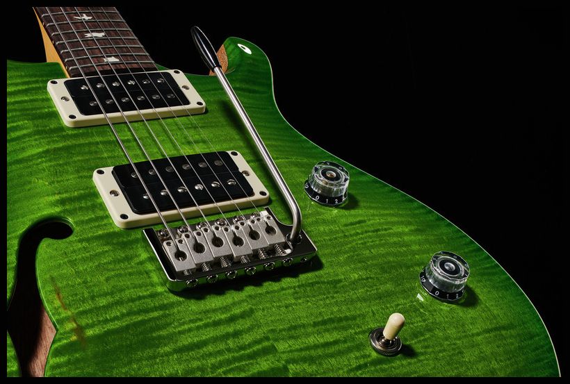 PRS CE24 Semihollow EV Guitarra Eléctrica Eriza Verde 7