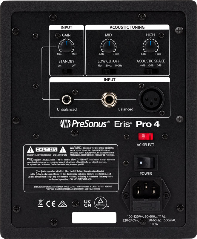 Presonus Eris Pro 4 Monitor de Estudio. Unidad 2