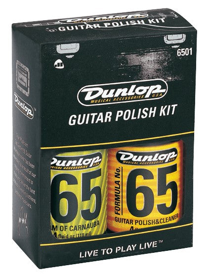 Dunlop 6501 Guitar Polish Kit 654 + 6574 + Gamuza 3