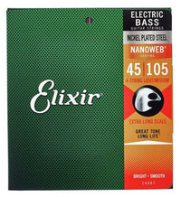 Elixir 14087 Nanoweb XL Medium Juego Cuerdas Bajo 045-105 1