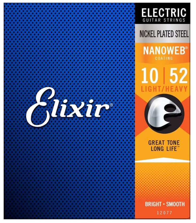 Elixir 12077AR Nanoweb Light Heavy Juego Cuerdas Eléctrica 010-052 1