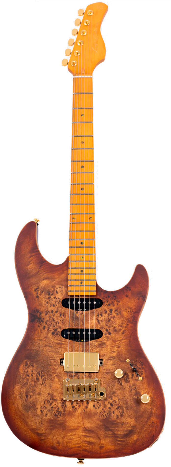 Sire S10 HSS NB Larry Carlton Guitarra Eléctrica Natural Burst 1