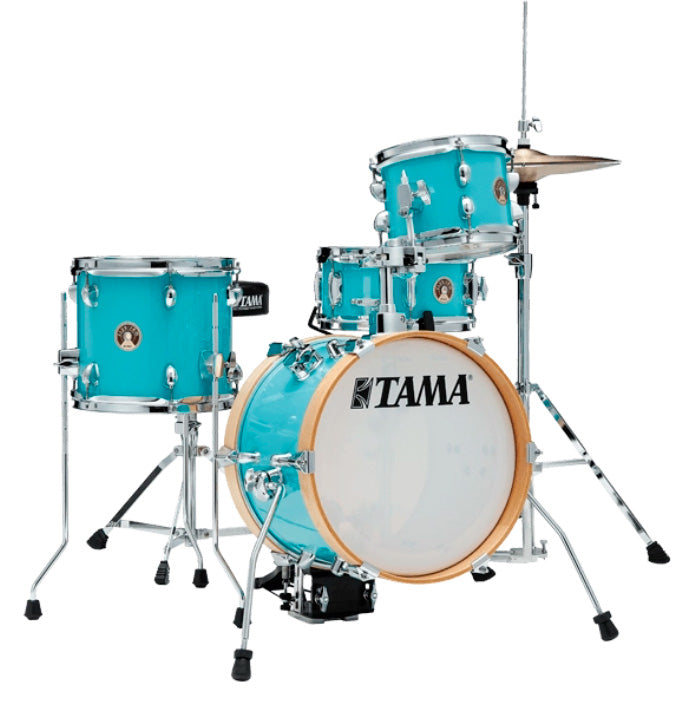 Tama LJK44H4 AQB Club Jam Batería Acústica Compacta con Herrajes Aqua Blue 1