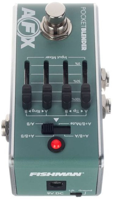 Fishman AFX Pocket Blender Mini Pedal ABY Guitarra Acústica 8