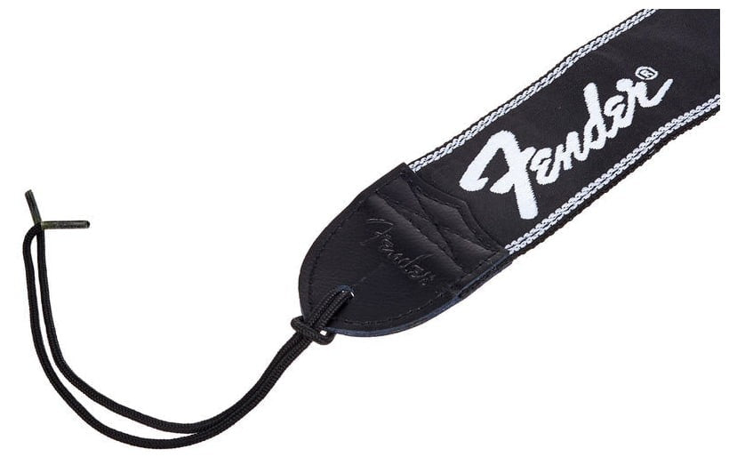 Fender 0990671000 Running Logo Correa Guitarra Negra 4