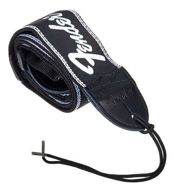 Fender 0990671000 Running Logo Correa Guitarra Negra 5