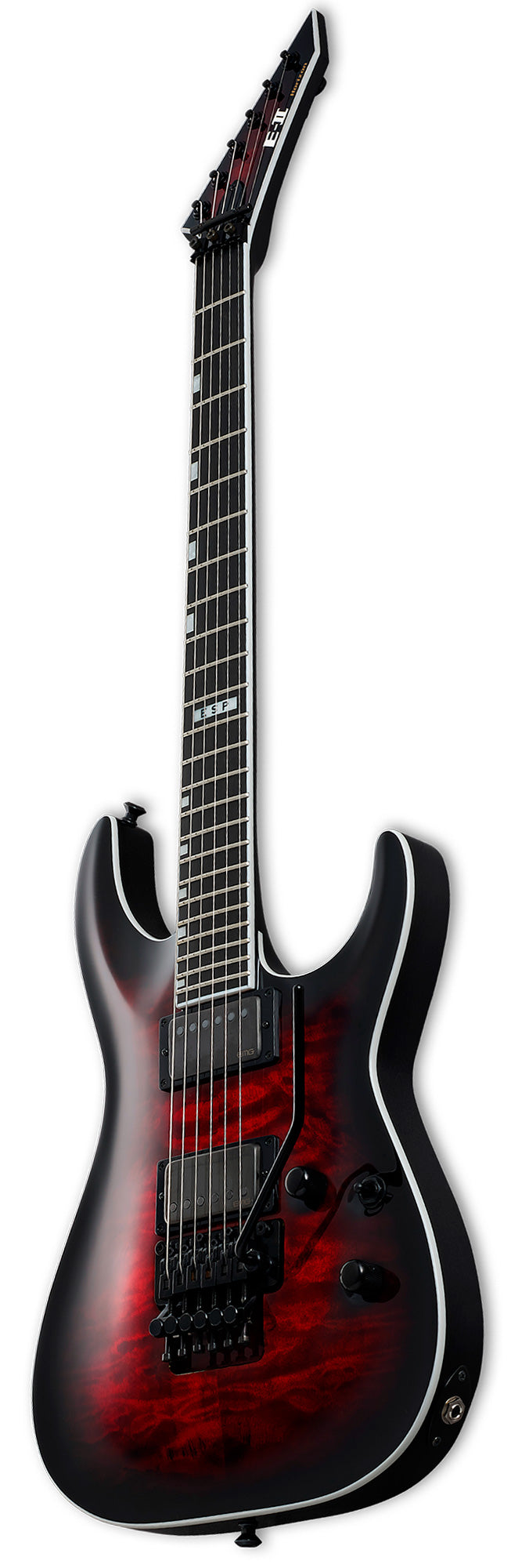 ESP EII Horizon FR II EMG STBCSB Guitarra Eléctrica See Thru Black Cherry Sunburst 2