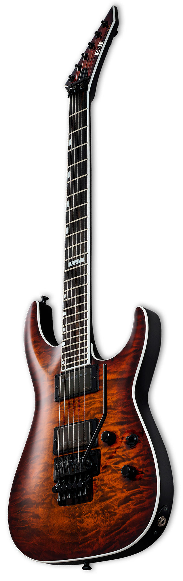 ESP EII Horizon FR II EMG TESB Guitarra Eléctrica Tiger Eye Sunburst 2