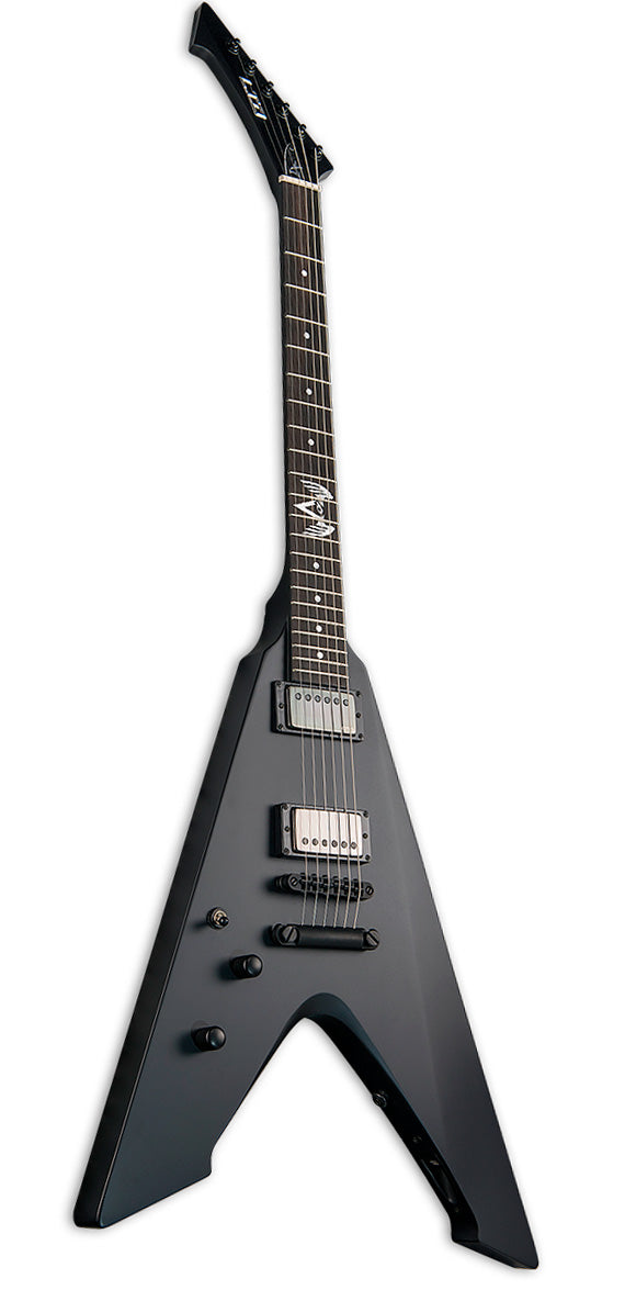 ESP LTD Vulture LH BLKS James Hetfield Guitarra Eléctrica para Zurdos Black Satin 2