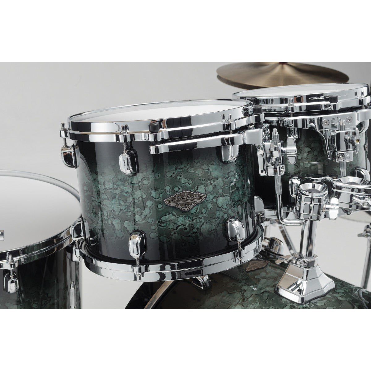 Tama MBS42S MSL Starclassic Performer Batería Acústica Molten Steel Blue Burst 4