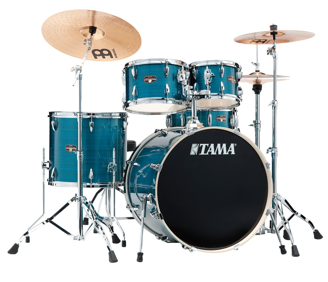 Tama IP58H6W HLB Imperialstar Batería Acústica con Herrajes Hairline Blue 1