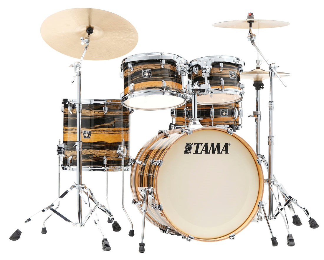 Tama CK50RS NET Superstar Classic Batería Acústica Natural Ebony Tiger WRap 1