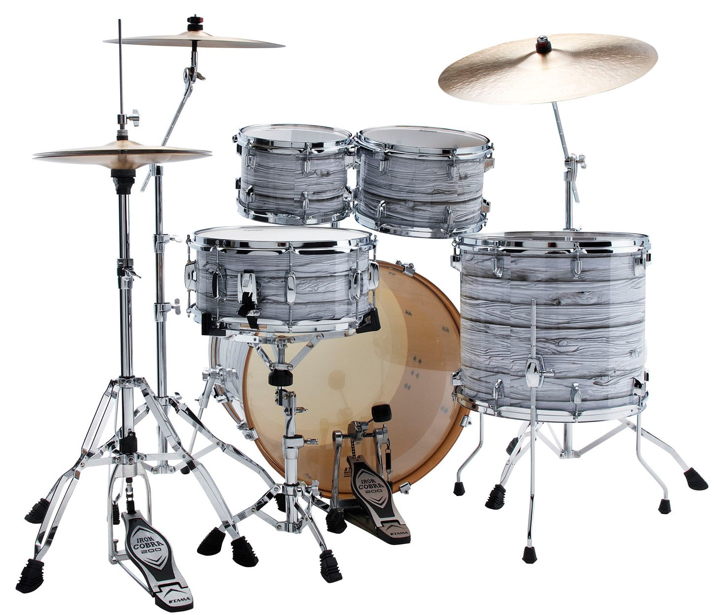 Tama CK52KRS ICA Superstar Classic Batería Acústica Ice Ash WRap 3